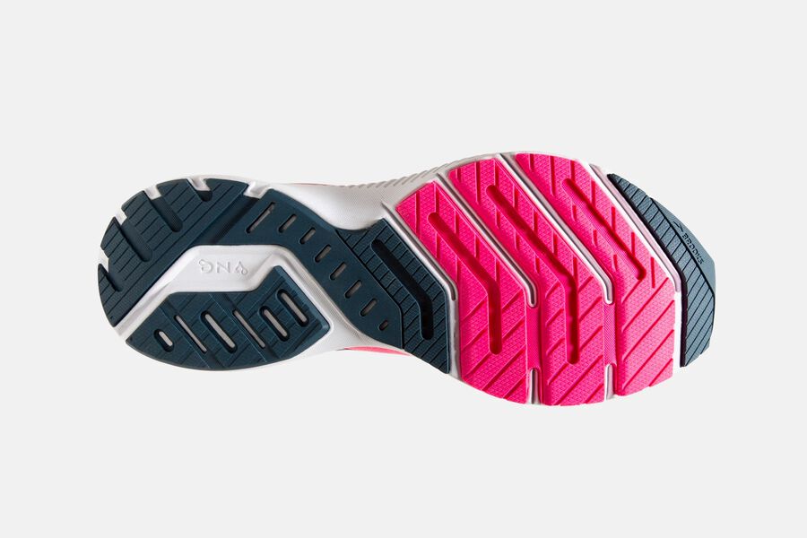 Launch 8 Road Brooks Running Shoes NZ Womens - Pink/Navy - CSANZH-651